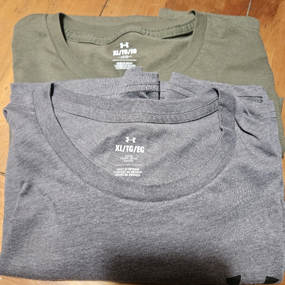 Two XL Under Armour Tshirts